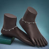Silver Royal Crystal Pair of Anklets