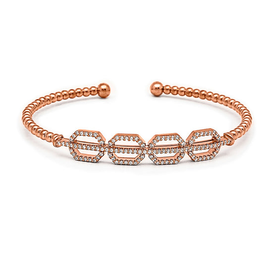 Rose Gold Pentagon Kada
