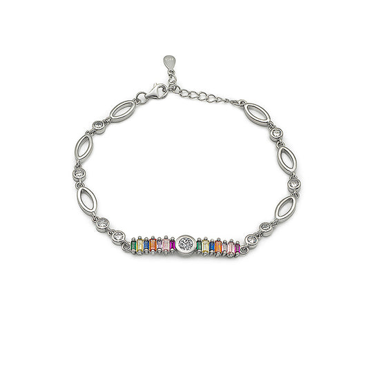 Silver Colour Palate Bracelet