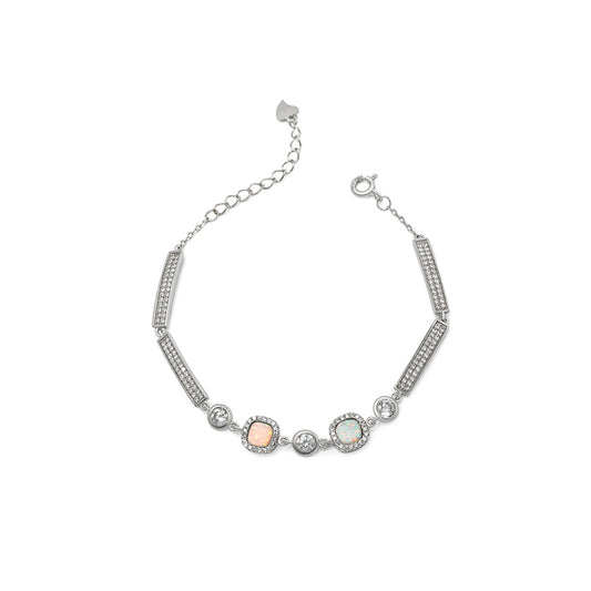 Silver Ivory Bracelet