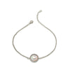 Silver Dainty Heart Bracelet (MOP)