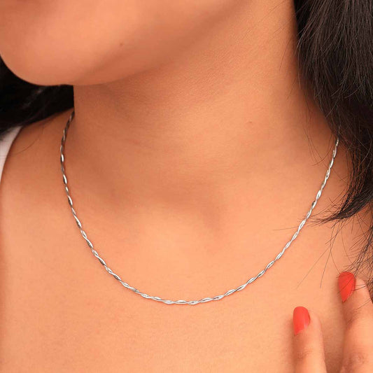 Silver Twisted Chain