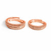 Rose Gold Love Path Couple Rings