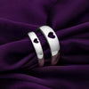 Silver Better Half Couple Rings
