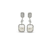 Silver Precious Pearl Earrings