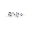 Silver Solitaire Dream 6 mm Earrings
