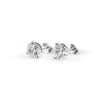 Silver Solitaire Dream 4 mm Earrings