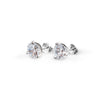 Silver Solitaire Dream 8 mm Earrings