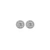 Silver Crystal Gloss Earrings
