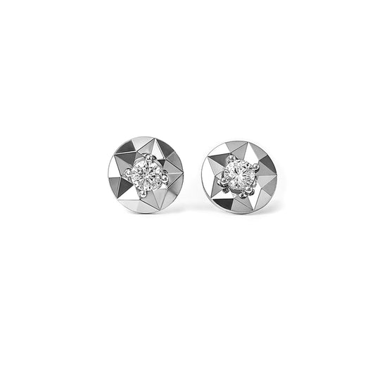 Silver Gemisphere Earrings