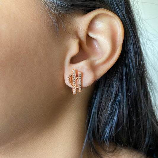 Rose Gold Celestial Earrings