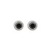 Silver Night Aura 6mm Round Studs