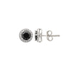 Silver Night Aura 6mm Round Studs