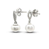 Silver Pearl Fruit Earrings