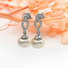 Silver Pearl Fruit Earrings