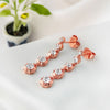 Rose Gold Hanging Drop Earrings