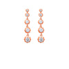 Rose Gold Hanging Drop Earrings
