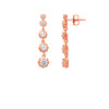 Rose Gold Hanging Drop Earrings