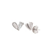 Silver Heart Lit Earrings