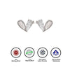 Silver Heart Lit Earrings
