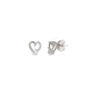 Silver Heartfelt Earrings