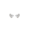 Silver Heartbeat Earrings