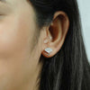 Silver Dazzle Bloom Earrings