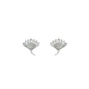 Silver Dazzle Bloom Earrings