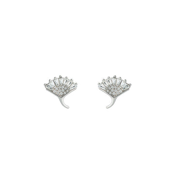 Silver Dazzle Bloom Earrings