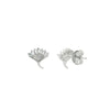 Silver Dazzle Bloom Earrings