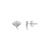 Silver Dazzle Bloom Earrings