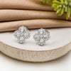 Silver Clover Bloom Earrings
