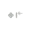 Silver Clover Bloom Earrings