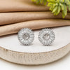 Silver Circle of Light Earrings
