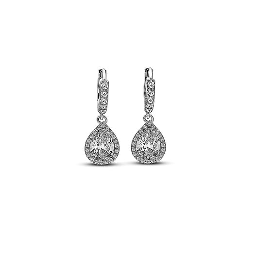 Silver Glory Droop Earrings