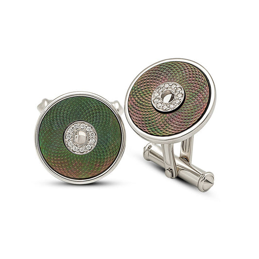 Silver Aurora Pearl (MOP) Limited Edition Cufflinks