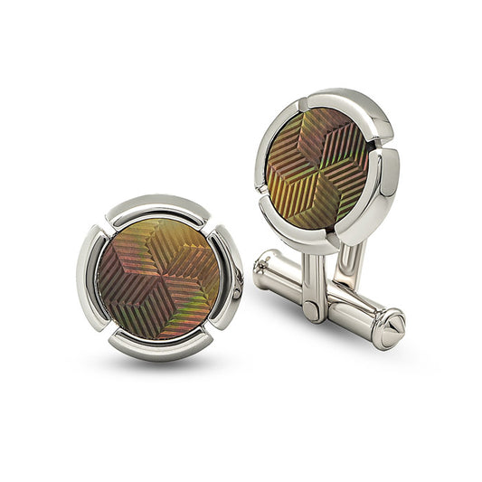 Silver Aurora Pearl (MOP) Limited Edition Cufflinks