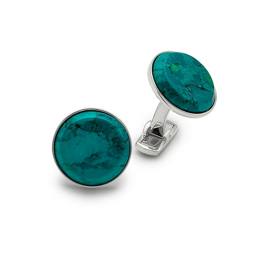 Silver Green Crystal Limited Edition Cufflinks