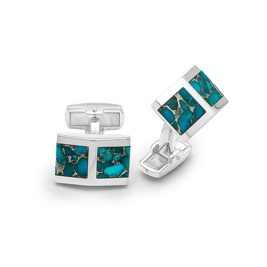 Silver Green Window Limited Edition Cufflinks