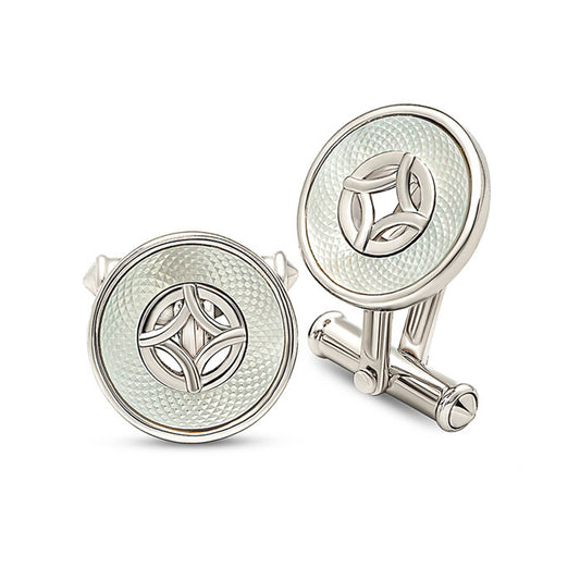 Silver Moonlit Pearl (MOP) Limited Edition Cufflinks