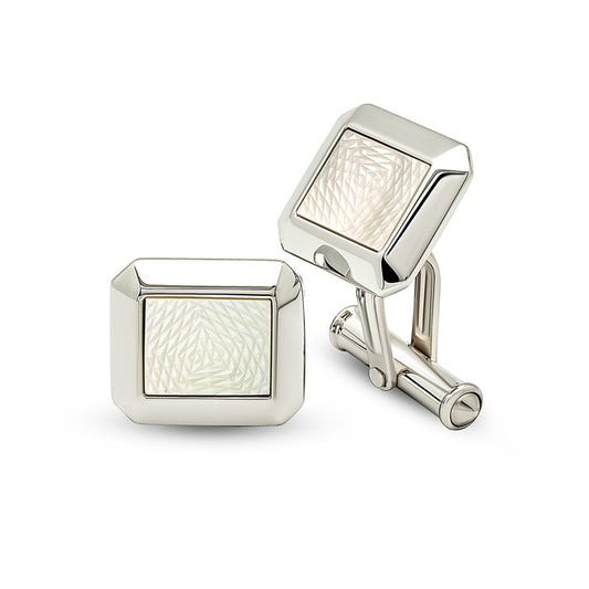 Silver Moonlit Pearl (MOP) Limited Edition Cufflinks