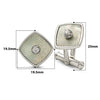 Silver Square Moonlit Pearl (MOP) Limited Edition Cufflinks