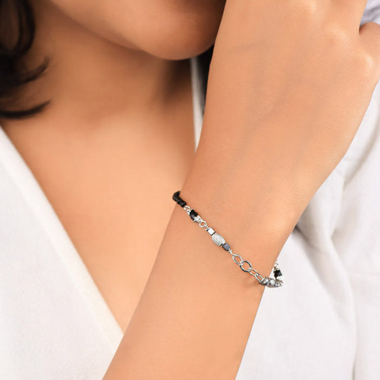 Silver Elite Mangalsutra Bracelet