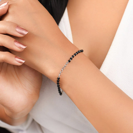 Silver Dainty Mangalsutra Bracelet