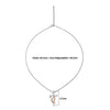 Two Tone Rose Gold Baasuri Pendant with Chain