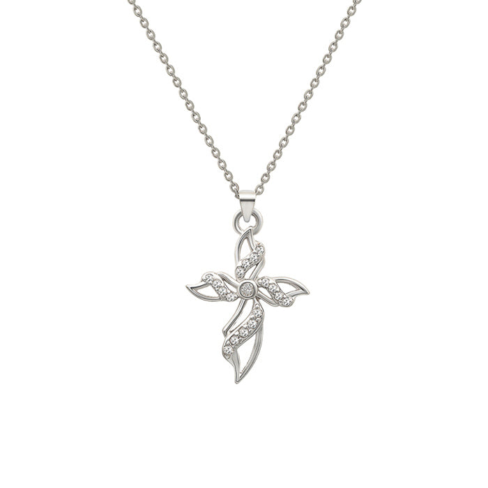 Buy the Silver Divine Cross Pendant with Chain Silberry