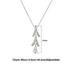 Silver Trifecta Pendant with Box Chain