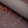 Silver White Crystalized Necklace