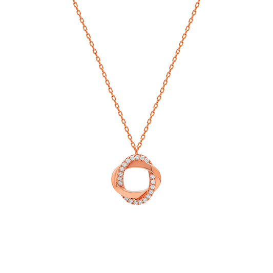 Rose Gold Allure Pendant with Chain