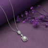 Silver Precious Pearl Pendant with Chain